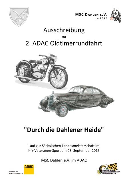 Ausschreibung 2. ADAC Oldtimerrundfahrt ... - MSC Dahlen e.V.