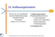 13-swm-aufbauorganis.. - Lehrstuhl Softwaretechnologie