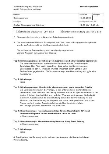 BeschlÃ¼sse (pdf) - Bad Kreuznach