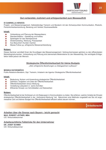 Vortragsprogramm 2013