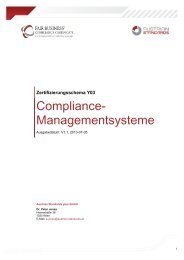 Fair Business Compliance Certificate - Zertifizierungsschema