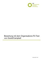 Bewertung mit dem Organisations-Fit-Test von ... - osb international