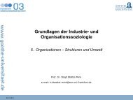 5. Organisationen - Strukturen und Umwelt