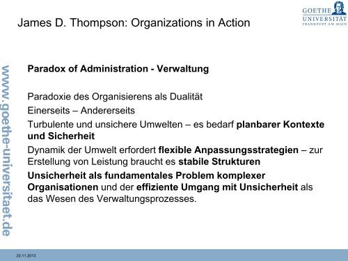 5. Organisationen - Strukturen und Umwelt