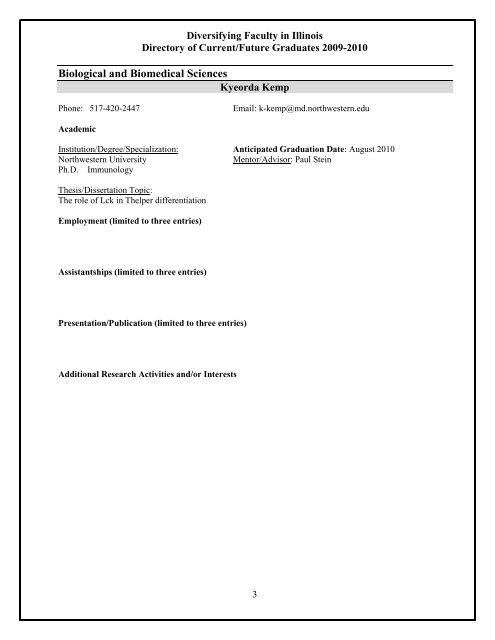 diversifying higher education faculty in illinois fall 2009 - IBHE