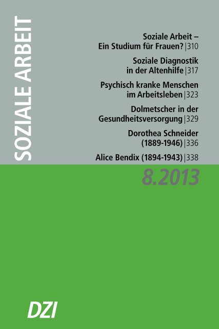 Dorothea Schneider - Deutsches Zentralinstitut fÃ¼r soziale Fragen