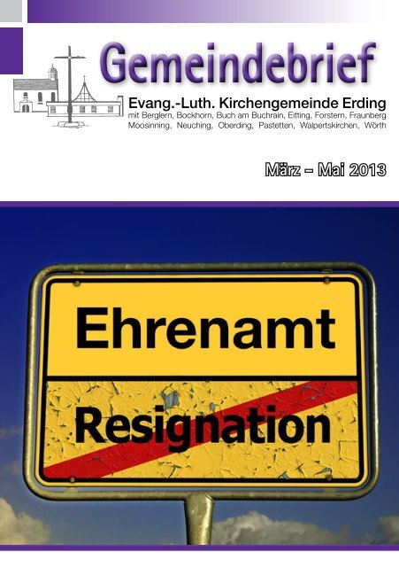 Gemeindebrief - Evang.-Luth. Kirchengemeinde Erding