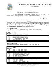 EDITAL 108/2012 â Deferimento das inscriÃ§Ãµes. - Prefeitura ...