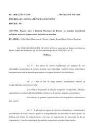 conselho estadual de educaÃ§Ã£o - Prefeitura Municipal de IbiporÃ£