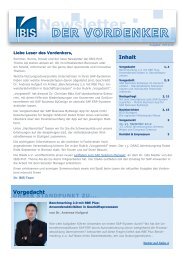 Newsletter - IBIS Prof. Thome AG