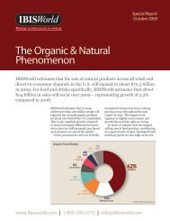 The organic & Natural Phenomenon - IBISWorld