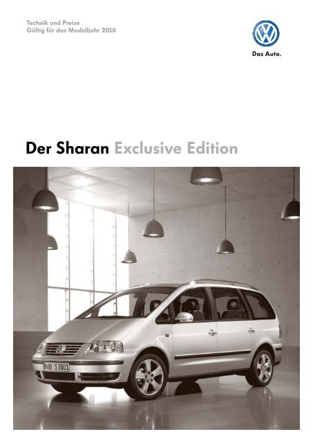Der Sharan Exclusive Edition - Tauwald Automobile