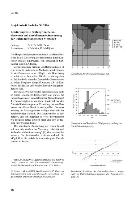 IBK Jahresbericht 2004-2006 - Institut für Baustatik und Konstruktion ...