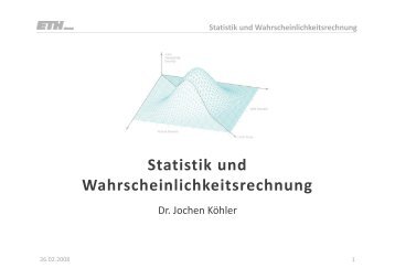 Statistik und Wahrscheinlichkeitsrechnung