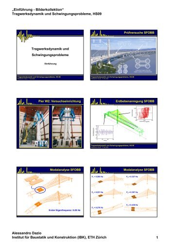 Bilder zur Einleitung - Institut für Baustatik und Konstruktion - ETH ...