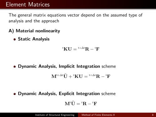 The Finite Element Method for the Analysis of Non-Linear and ...