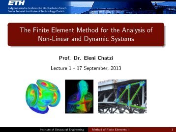 The Finite Element Method for the Analysis of Non-Linear and ...