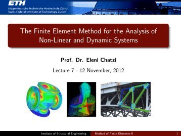The Finite Element Method for the Analysis of Non-Linear and ...