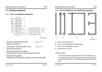 Bemessung und konstruktive Durchbildung von Hochbauten (Teil 2)