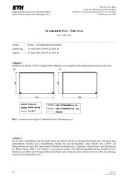 STAHLBETON II - ÜBUNG 6 - Institut für Baustatik und Konstruktion