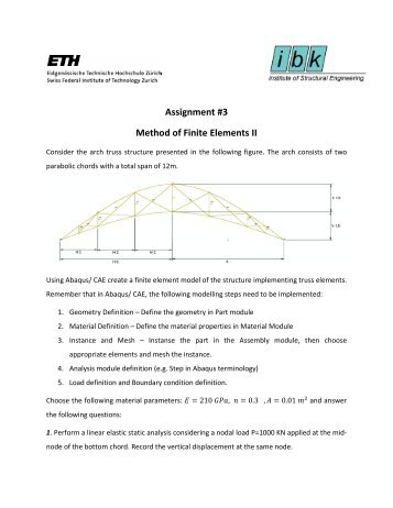 Assignment #3 Method of Finite Elements II