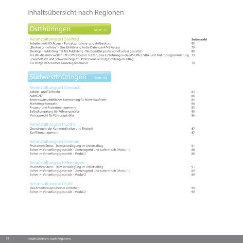 Bildungskatalog 2013 - Bildungswerk der ThÃ¼ringer Wirtschaft e.V.