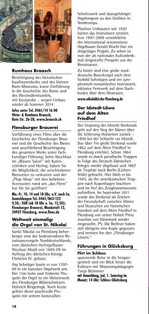 Hier die aktuelle Ausgabe ansehen - Flensburg Programm