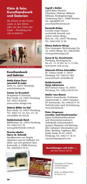 Hier die aktuelle Ausgabe ansehen - Flensburg Programm