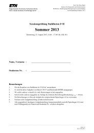 PrÃ¼fung Sommer 2013 - Institut fÃ¼r Baustatik und Konstruktion