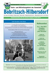 Amts- und Mitteilungsblatt der Gemeinde Maibaumfest ... - Hilbersdorf
