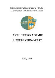 schÃ¼lerakademie oberbayern-west - Carl-Spitzweg-Gymnasium