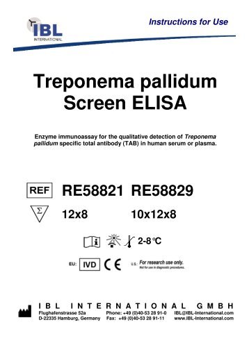 Treponema pallidum Screen ELISA - IBL international