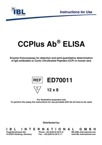 CCPlus Ab ELISA - IBL international