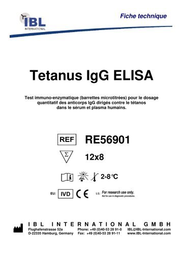 Tetanus IgG ELISA - IBL international