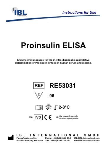 Proinsulin ELISA - IBL international