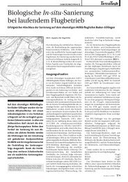 Biologische In-situ-Sanierung bei laufendem Flugbetrieb - IBL Umwelt