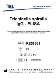 Trichinella spiralis IgG - ELISA - IBL international