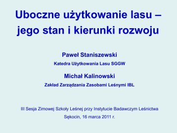 Uboczne użytkowanie lasu