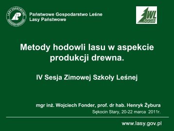 Wpływ metod hodowli lasu na produkcję drewna