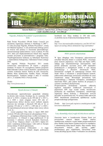 Instytut Badawczy Leśnictwa, Sękocin Stary, ul. Braci Leśnej 3, 05 ...