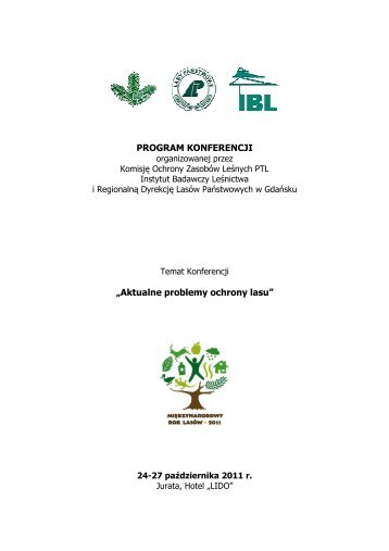 PROGRAM KONFERENCJI.pdf - Instytut Badawczy Leśnictwa