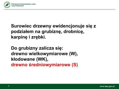 (drewno stosowe energetyczne, przemysłowe S_S2A ENER oraz ...