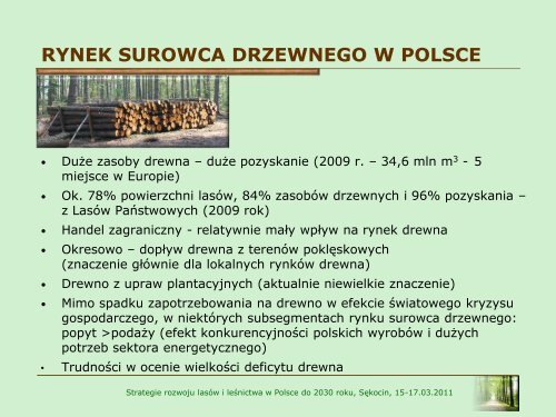 POPYT NA DREWNO W POLSCE zmiany strukturalne oraz - Instytut ...