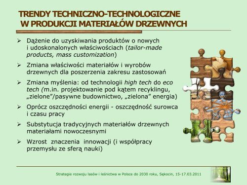 POPYT NA DREWNO W POLSCE zmiany strukturalne oraz - Instytut ...