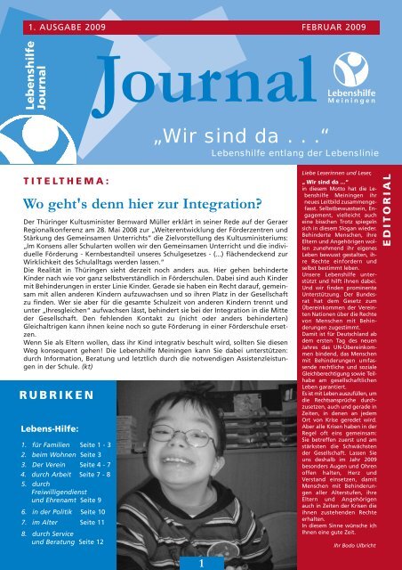 Journal - Lebenshilfe Meiningen