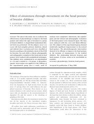 Effect of awareness through movement on the head posture ... - IBMC