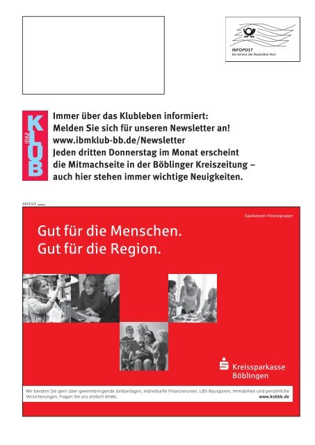 Attraktives Sport- und Freizeitangebot für alle - IBM Klub Böblingen eV