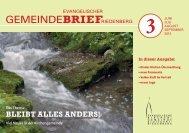 Gemeindebrief 3 Juni bis September 2013 - Evangelische ...