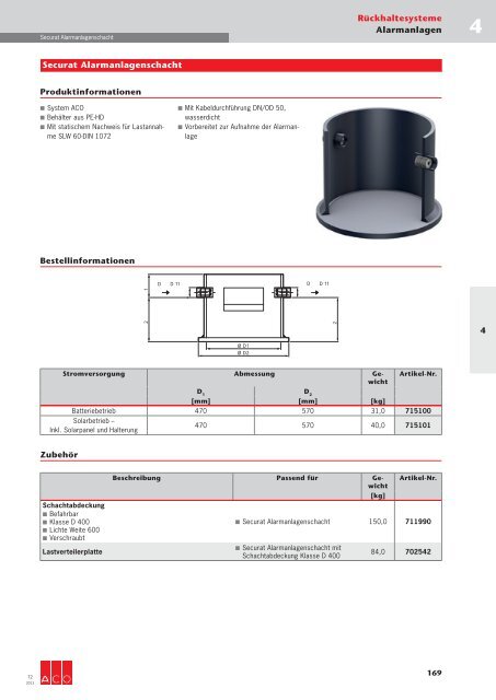 Download gesamtes Technisches Handbuch T2 (19 ... - ACO Tiefbau