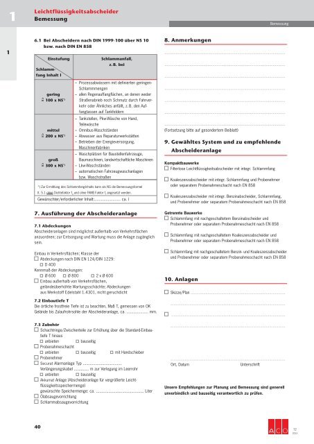 Download gesamtes Technisches Handbuch T2 (19 ... - ACO Tiefbau